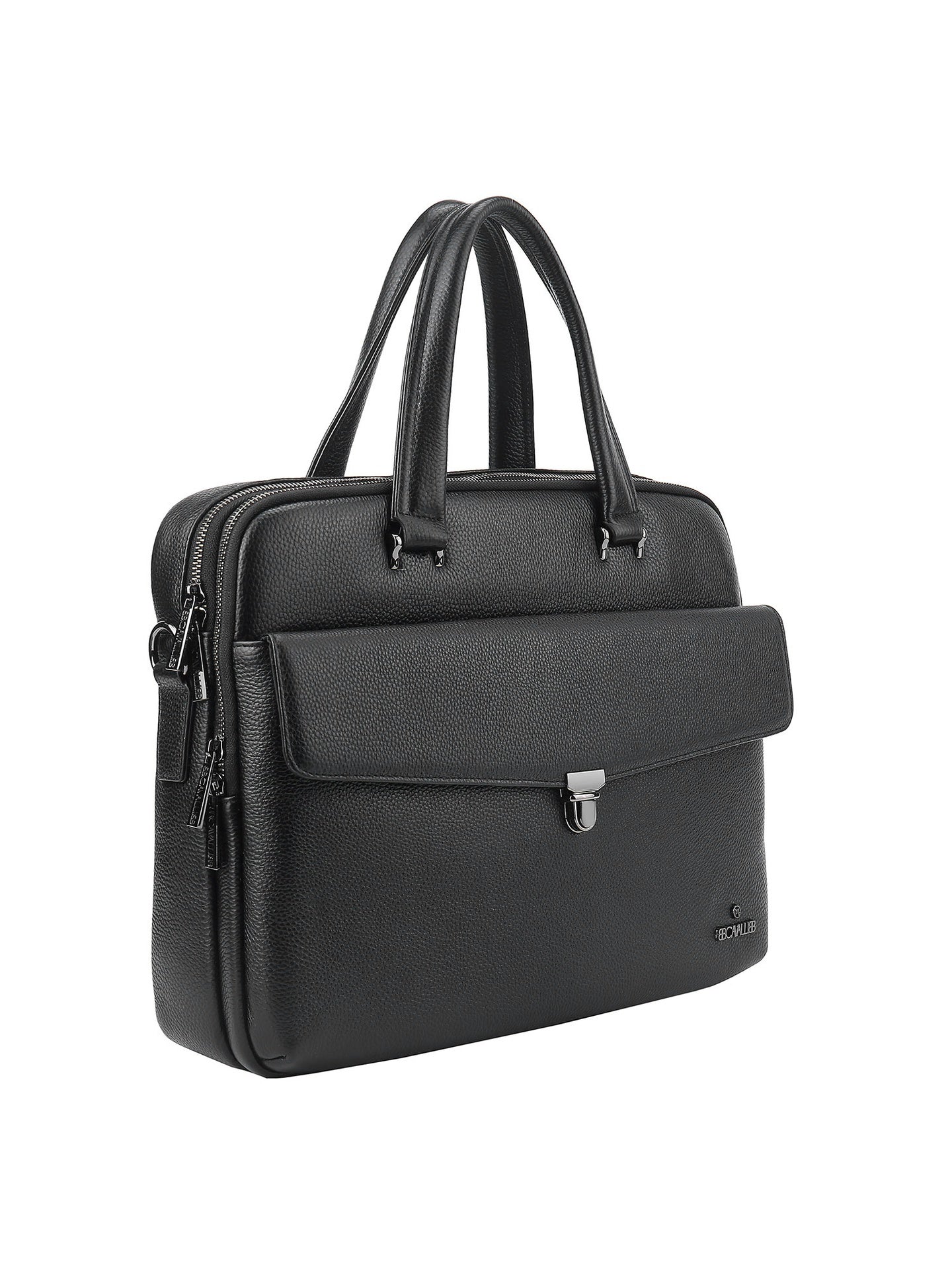 Borsa a Mano in Vera Pelle Nero