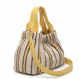 Borsa Shopper in Cotone Giallo