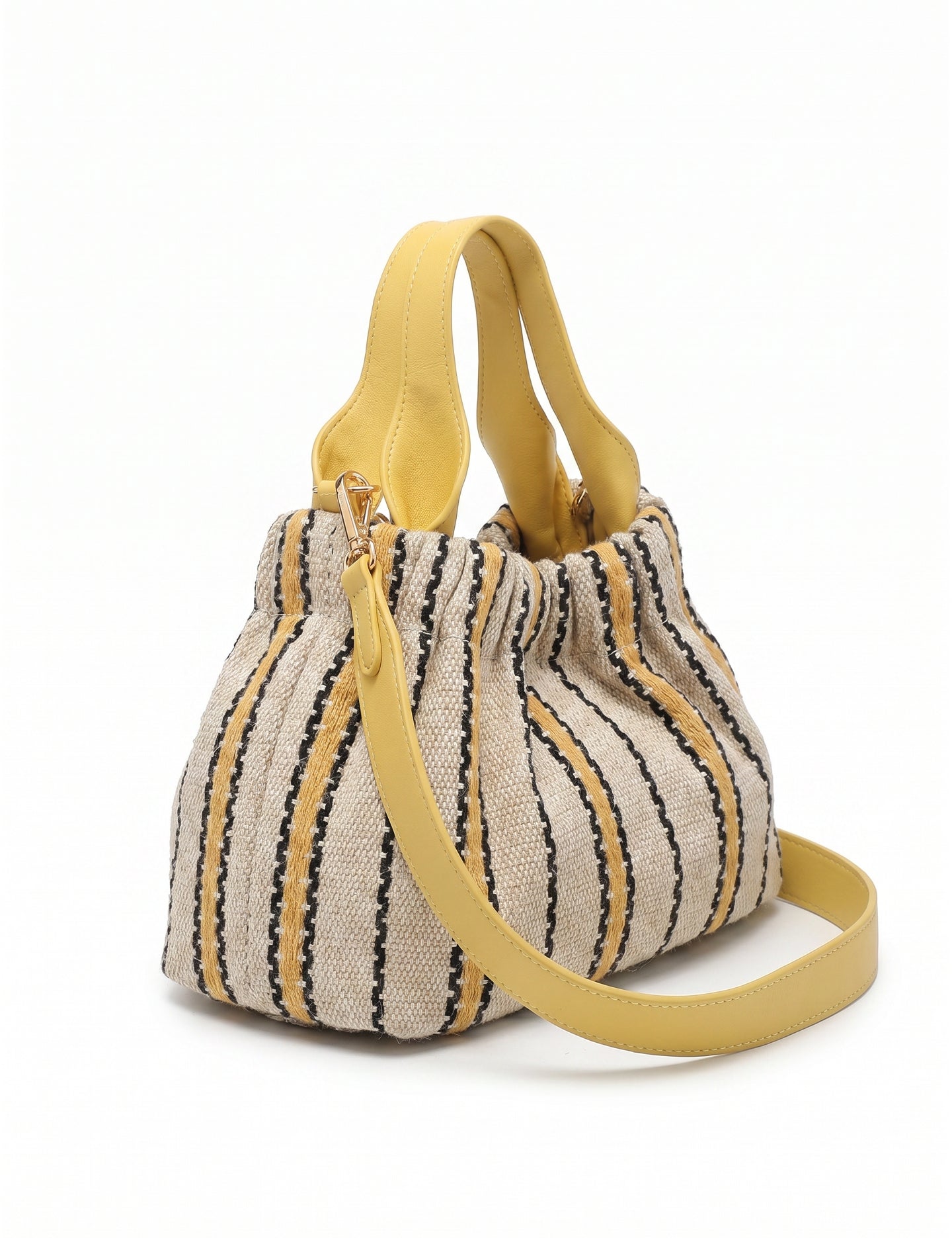 Borsa Shopper in Cotone Giallo