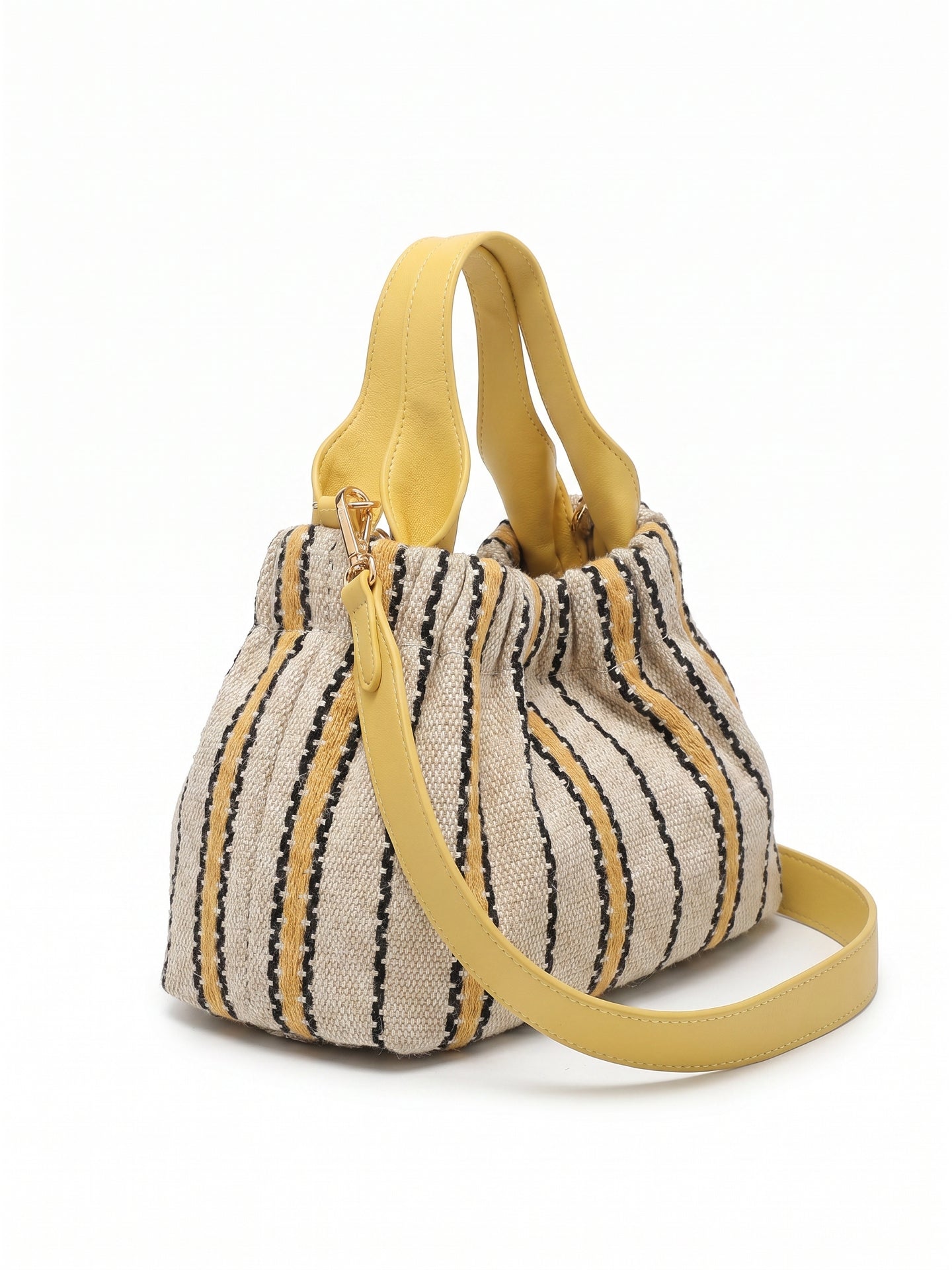 Borsa Shopper in Cotone Giallo