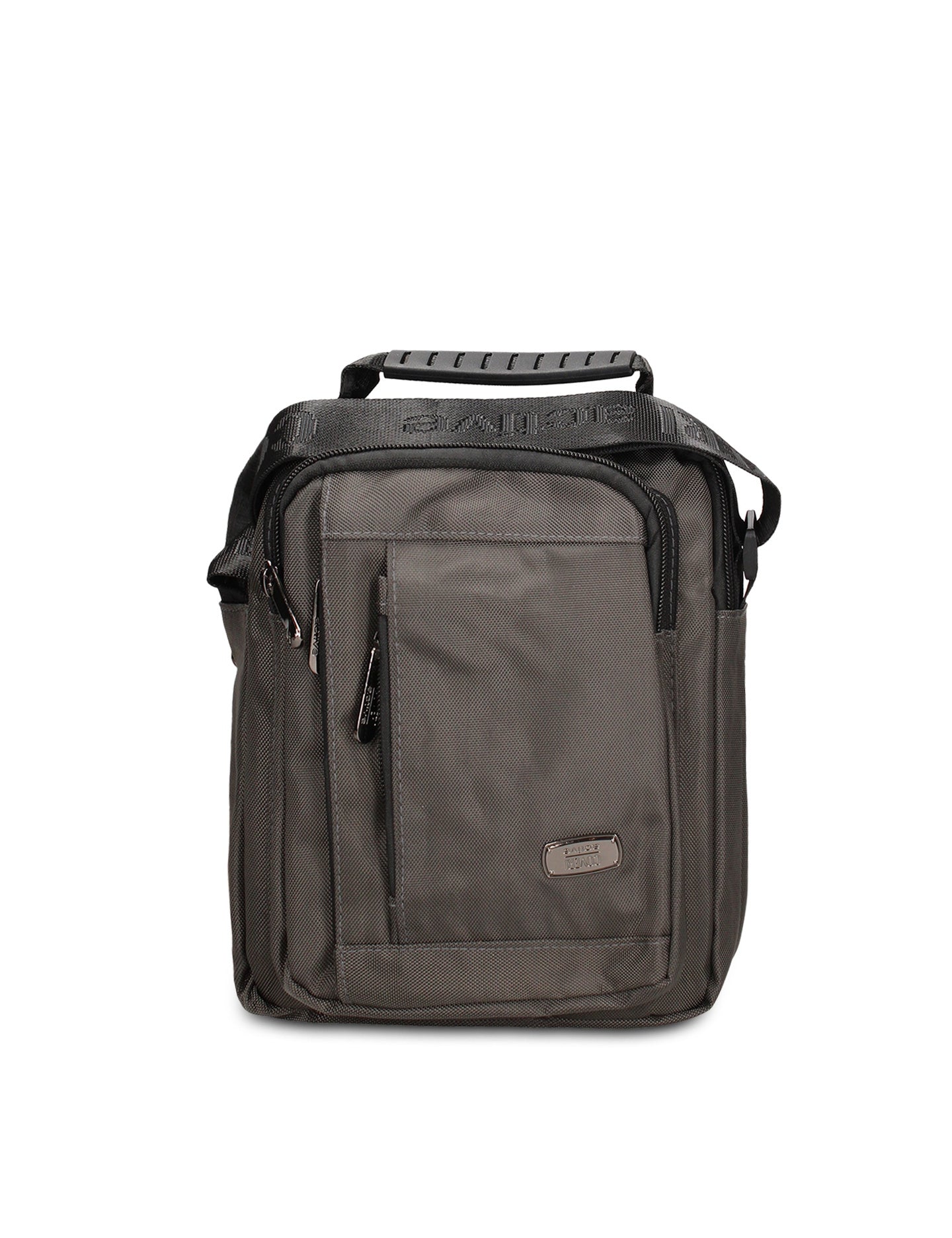Borsa a Tracolla in 100% Pu Vegan Leather Grigio