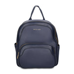 Zaino in Pelle Vegana Blu Pierre Cardin