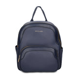 Zaino in Pelle Vegana Blu Pierre Cardin