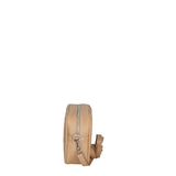 Borsa a Tracolla in Dollaro Leather Sabbia