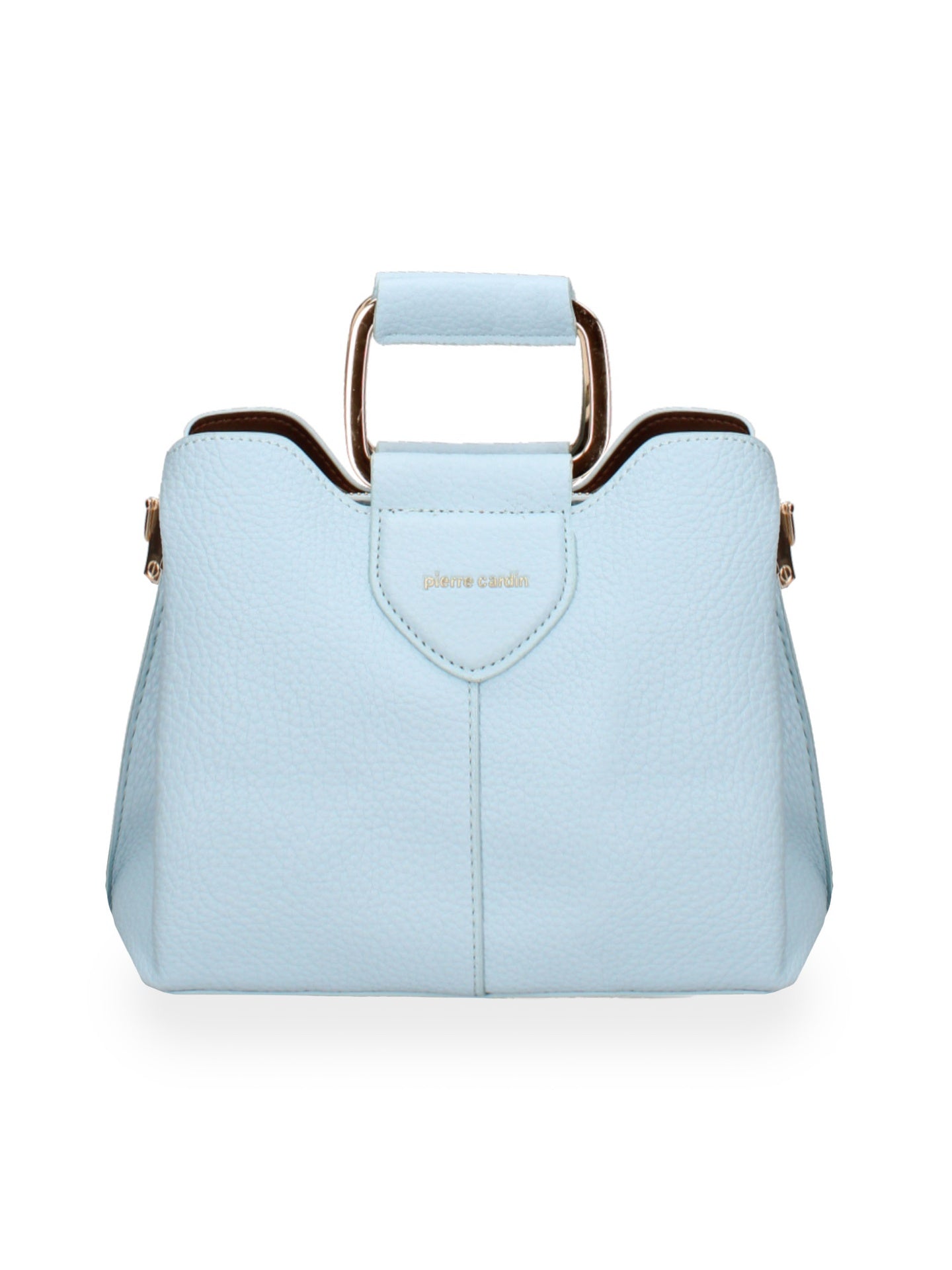 Borsa a Mano in Pelle Vegana Azzurro Pierre Cardin