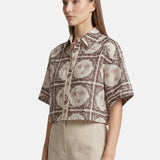 Vestito in Poliestere Marrone