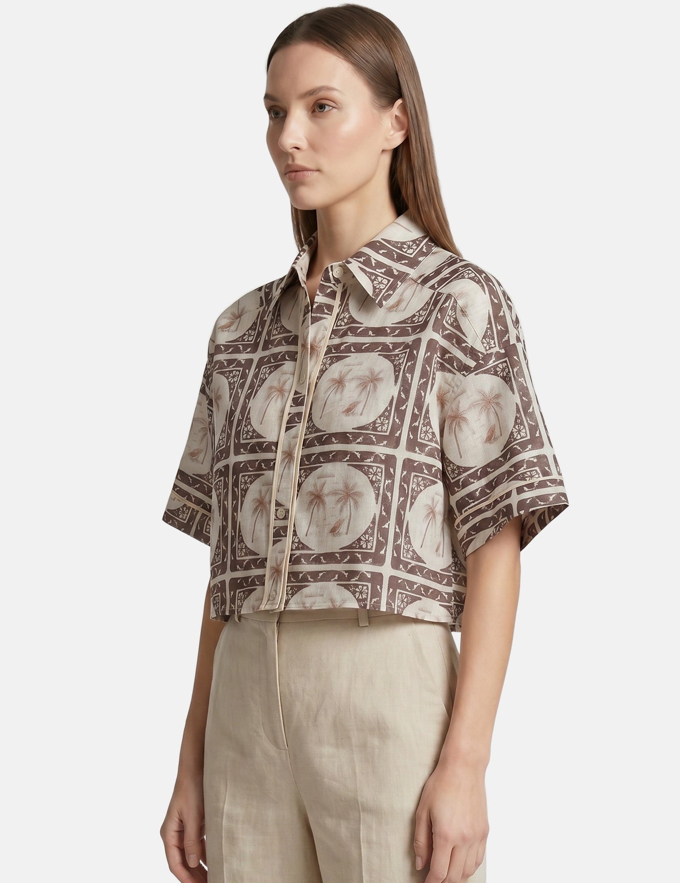Vestito in Poliestere Marrone