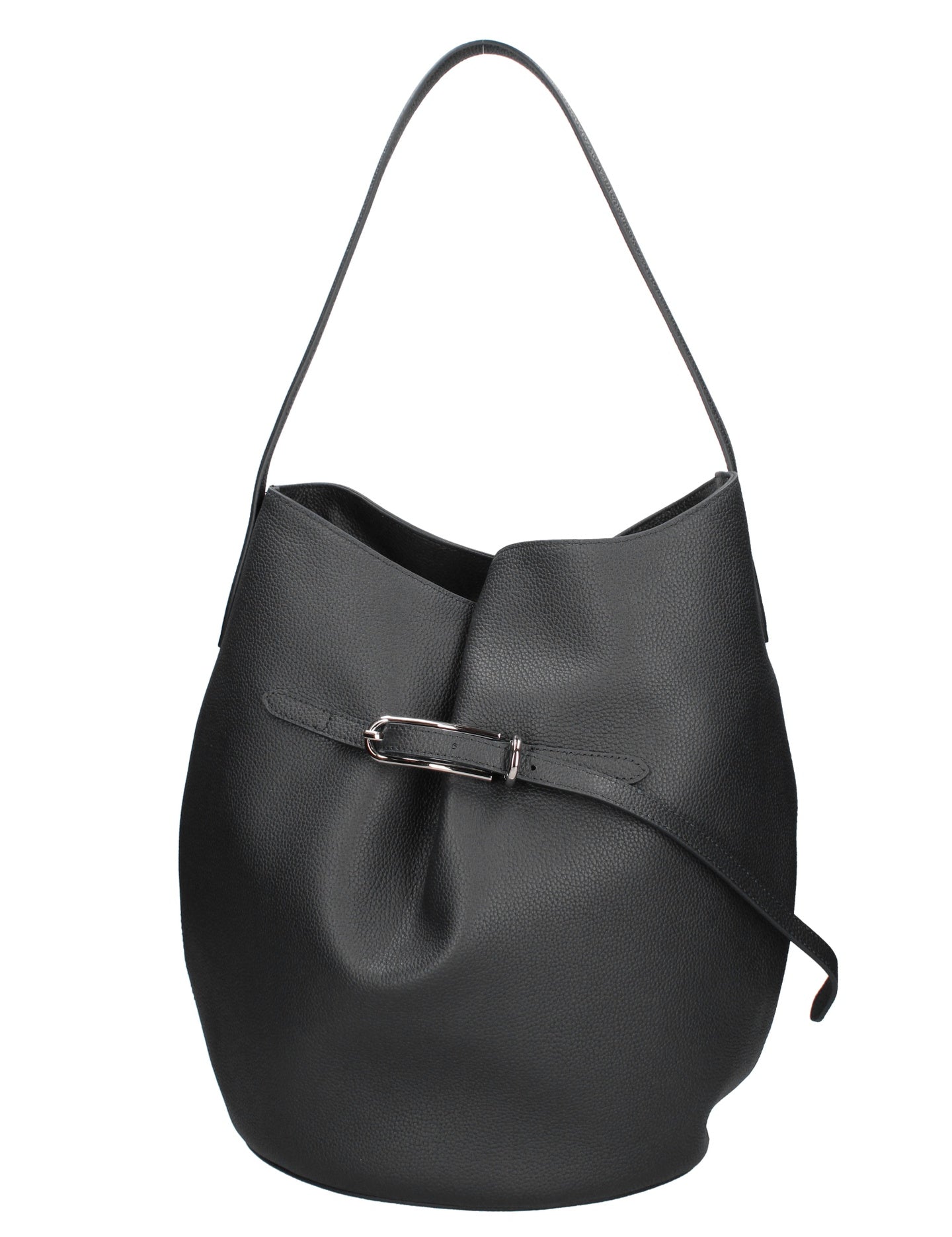 Borsa a Mano in Vera Pelle Nero Chiara Ferretti