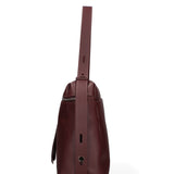 Borsa a Mano in Vera Pelle Bordeaux