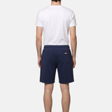 Pantaloncino in Cotone Blu Navy