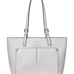 Borsa a Spalla in Pelle Vegana Bianco Pierre Cardin