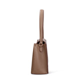 Handtasche aus braunem veganem Leder