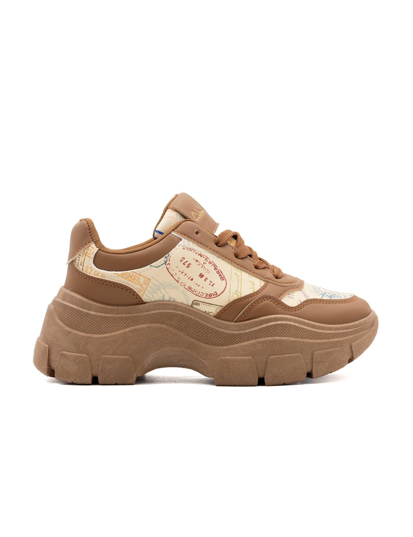 Sneakers in Poliestere Verde Militare