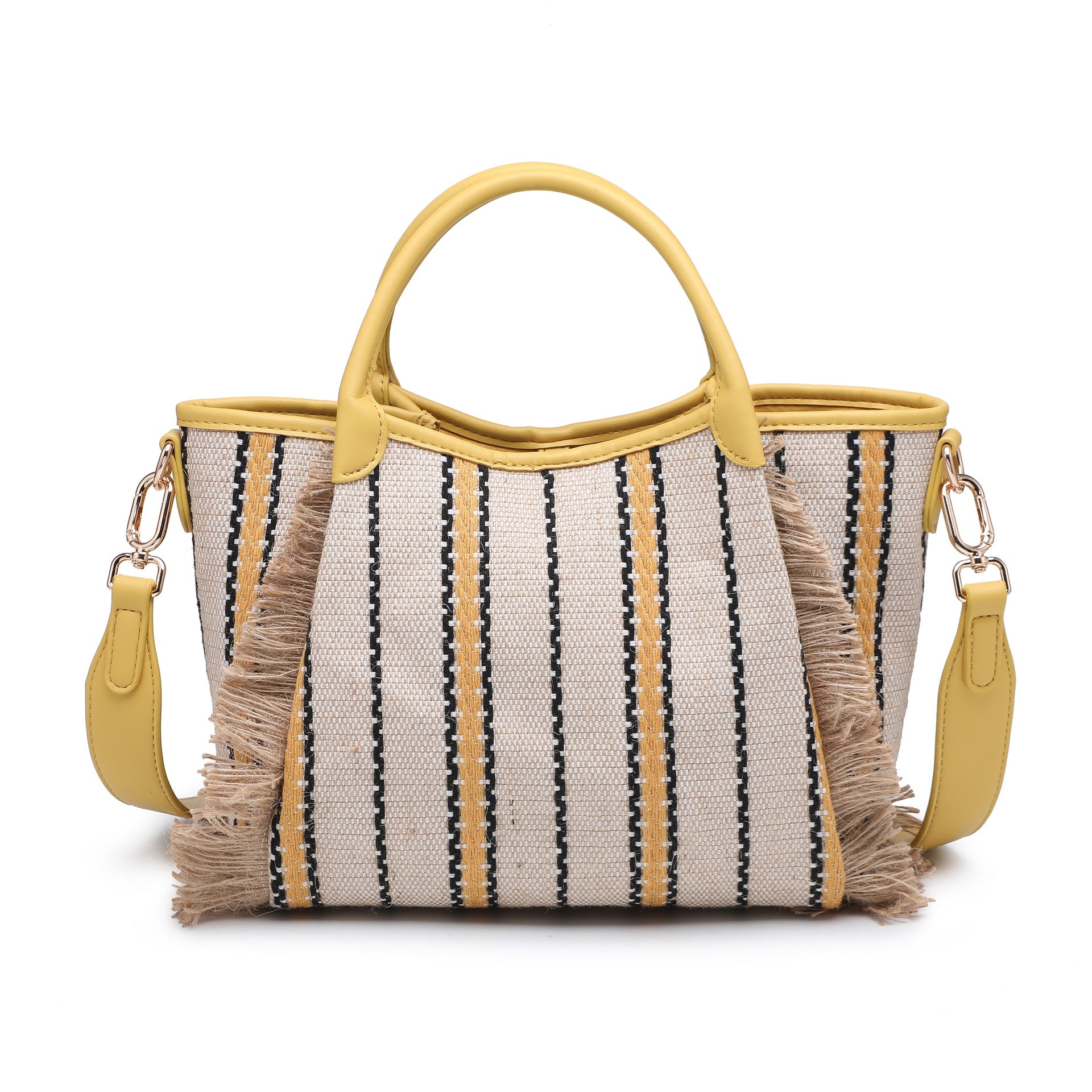 Borsa Shopper in Cotone Giallo