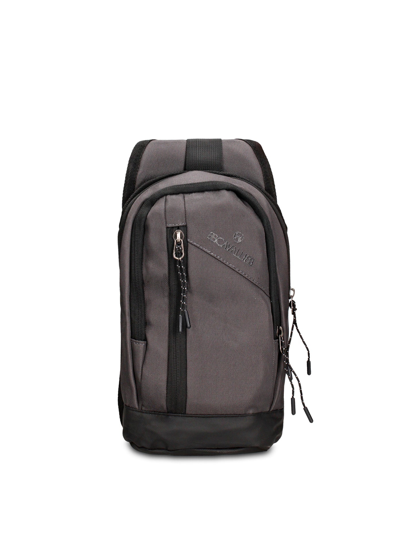 Marsupio in 100% Pu Vegan Leather Grigio Scuro