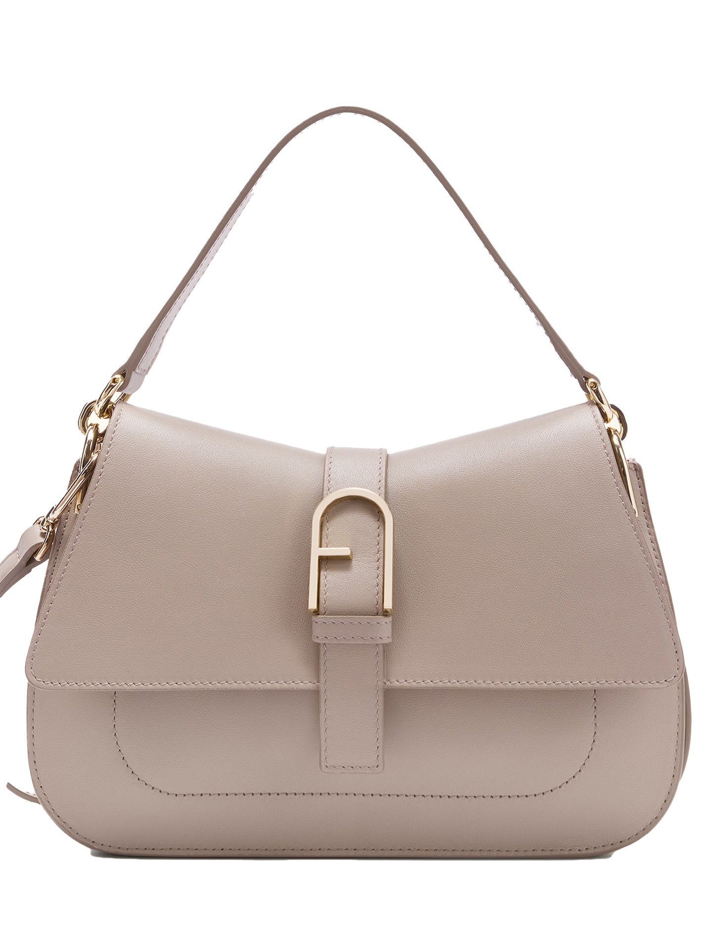 Borsa a Mano in Pelle Ruga Taupe Furla