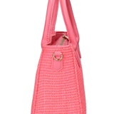 Handtasche aus veganem Leder in Antikrosa