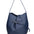 Borsa a Mano in Vera Pelle Blu Jeans Chiara Ferretti