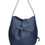 Borsa a Mano in Vera Pelle Blu Jeans Chiara Ferretti