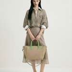 Borsa a Tracolla in Poliestere Verde Kassandra