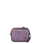 Borsa a Tracolla in Genuine Printed Suede Leather Viola