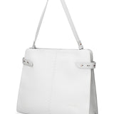 Borsa a Spalla in Pelle Vegana Bianco