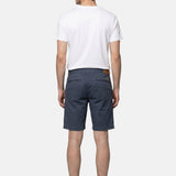 Pantaloncino in Cotone Blu Navy