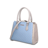 Borsa a Mano in Pelle Vegana Blu