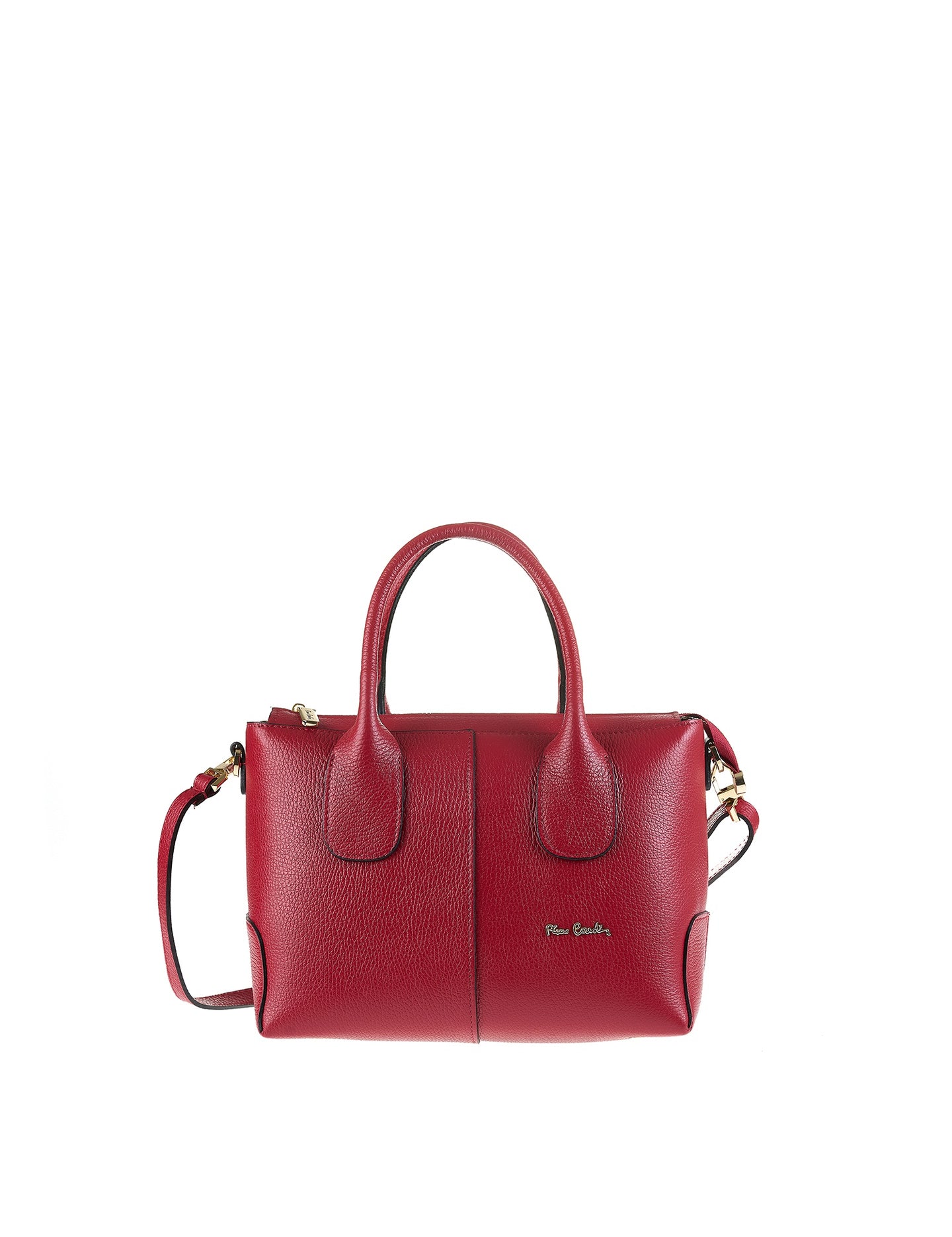 Borsa a Mano in Vera Pelle Rubino Pierre Cardin