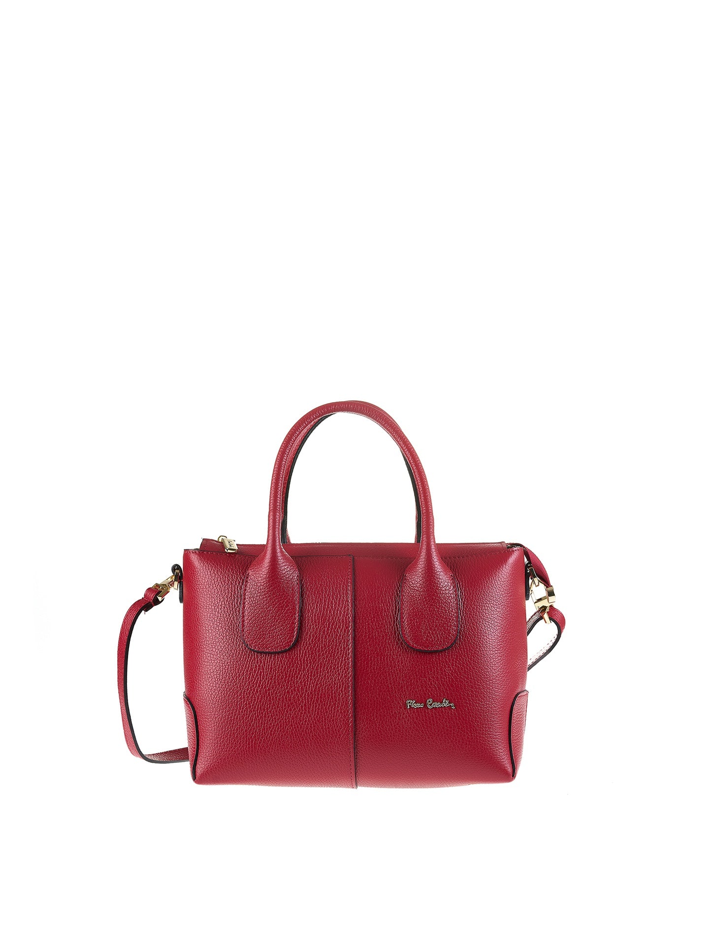 Borsa a Mano in Vera Pelle Rubino Pierre Cardin