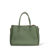 Borsa a Mano in Pelle Vegana Verde