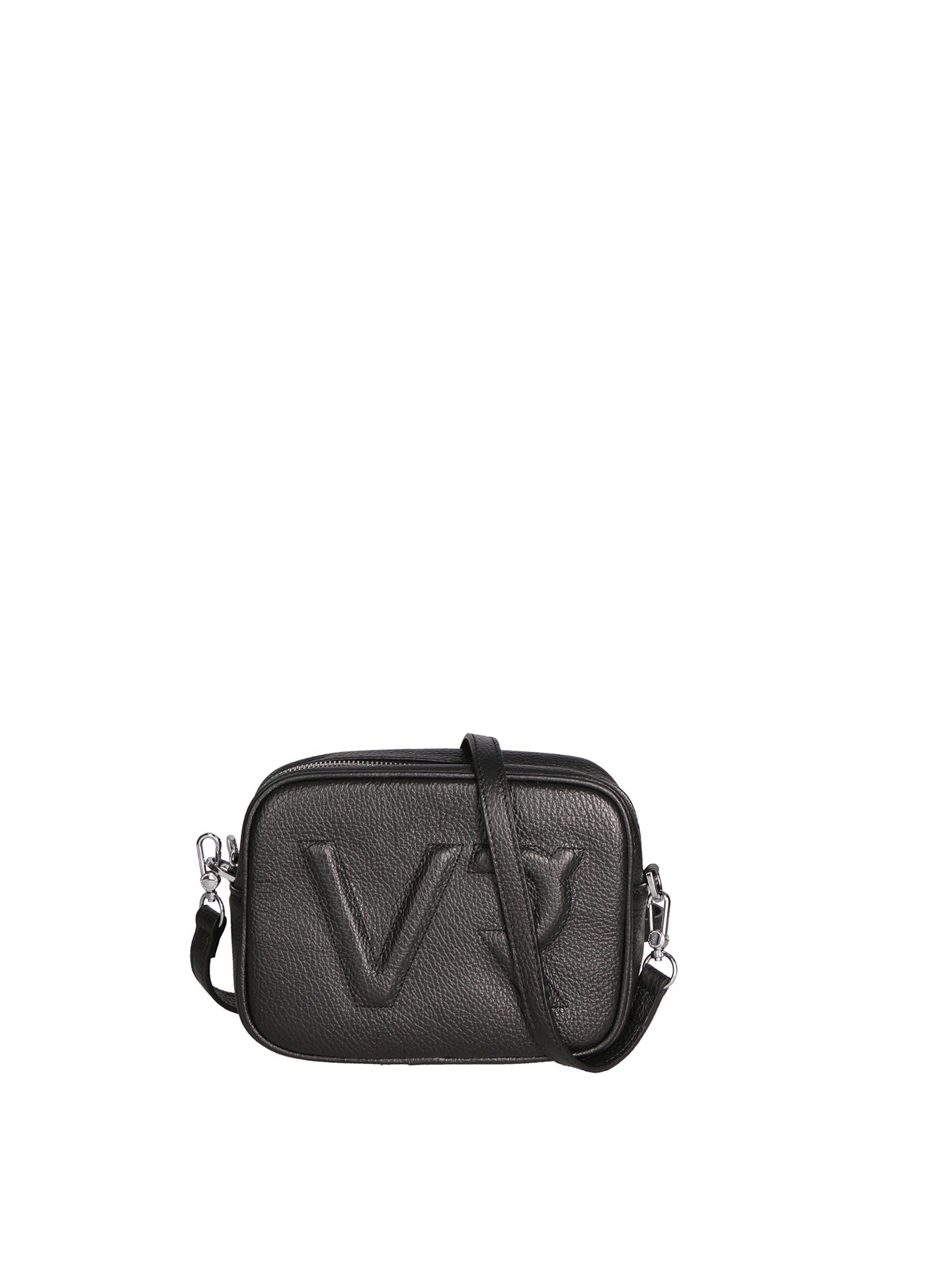 Borsa a Tracolla in Dollaro Leather Nero