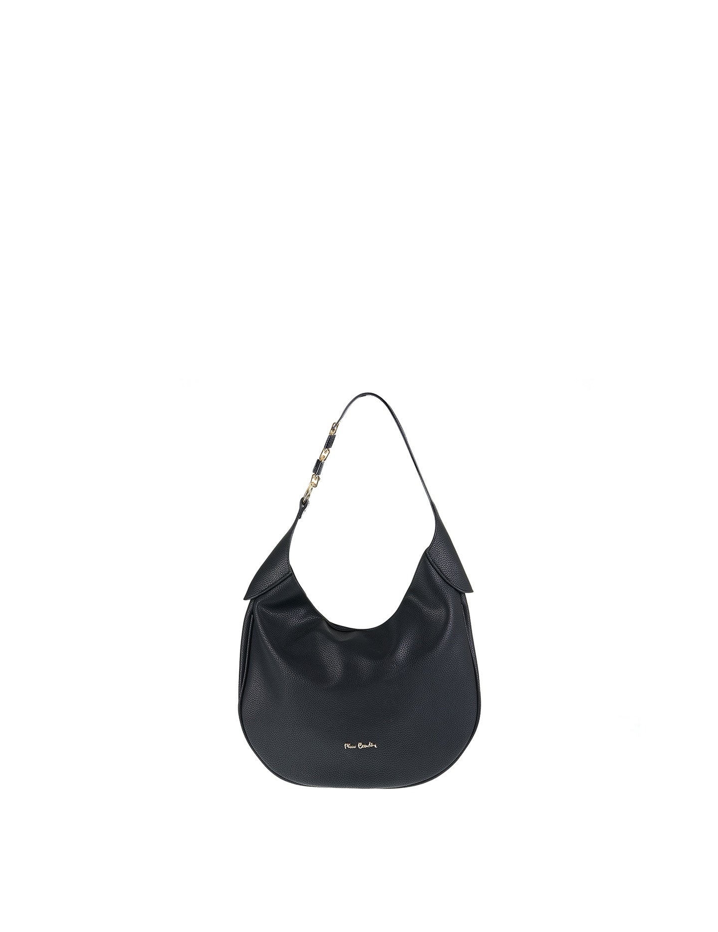 Borsa a Spalla in Vera Pelle Nero Pierre Cardin