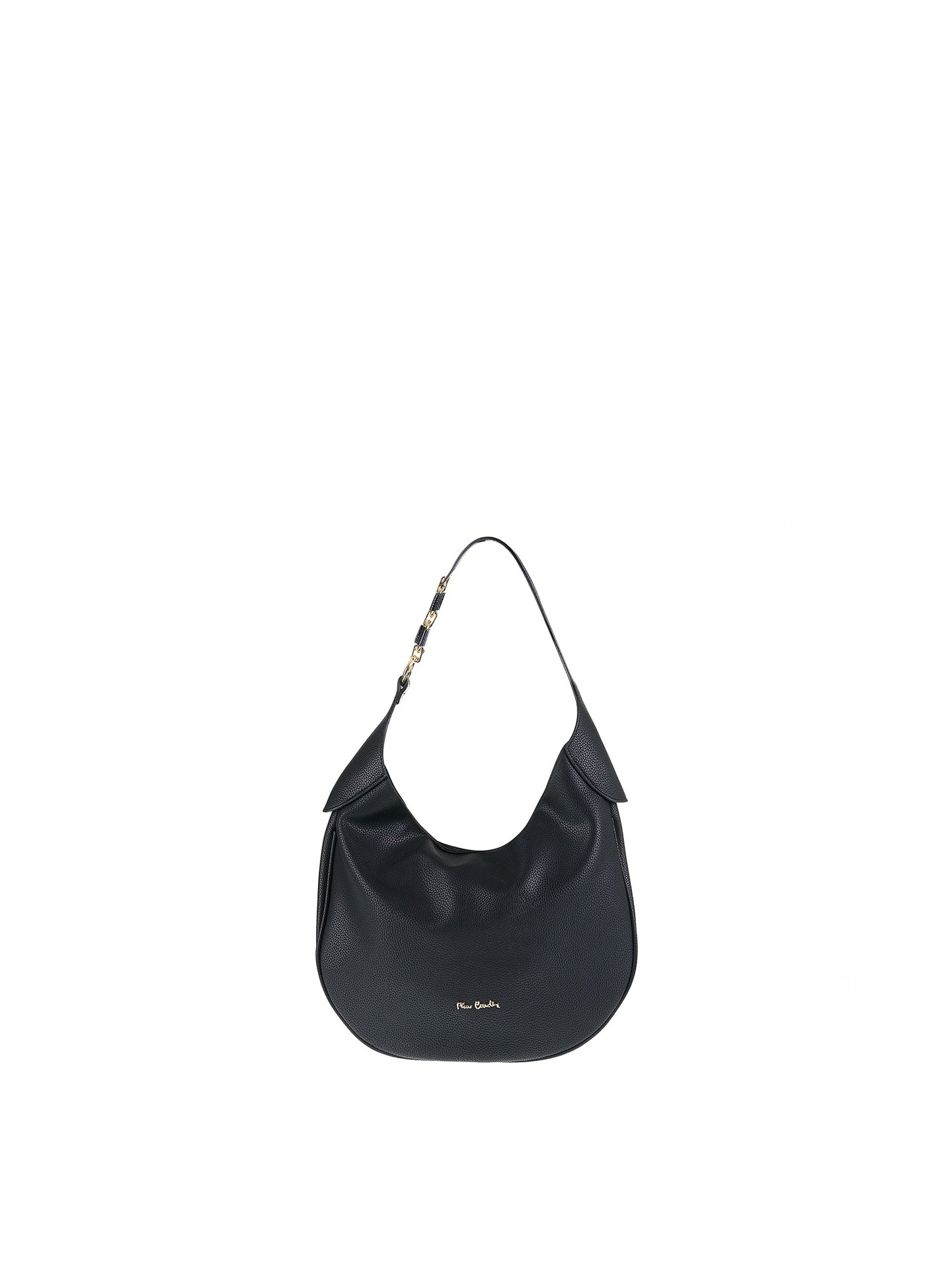 Borsa a Spalla in Vera Pelle Nero Pierre Cardin