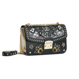 Borsa a Tracolla in Pelle Vegana Nero