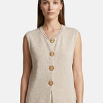 Vestito in Poliestere Beige Roberta Rossi