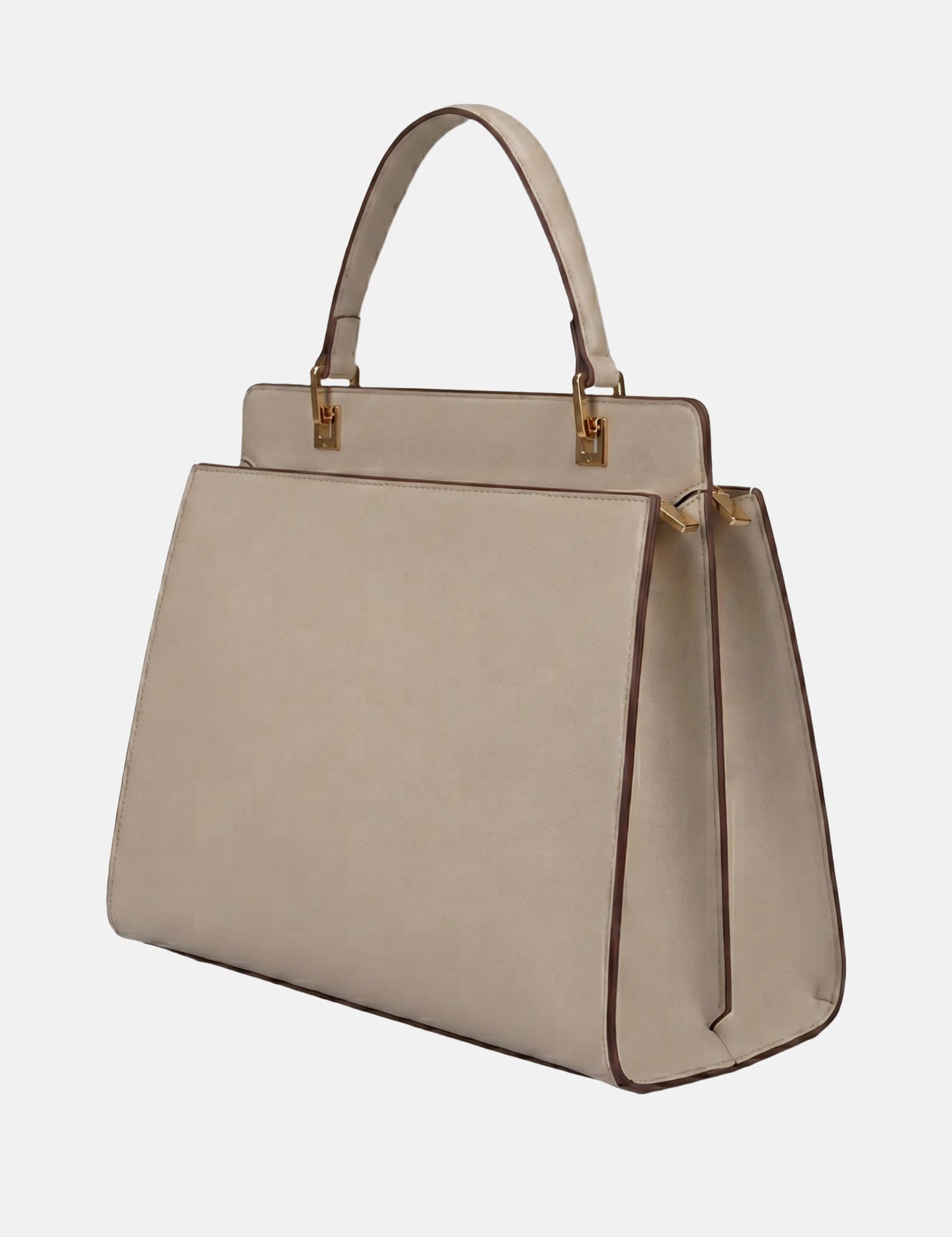 Borsa a spalla in Pelle Vegana Beige
