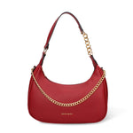 Borsa a Spalla in Pelle Vegana Bordeaux Pierre Cardin