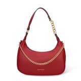 Borsa a Spalla in Pelle Vegana Bordeaux Pierre Cardin