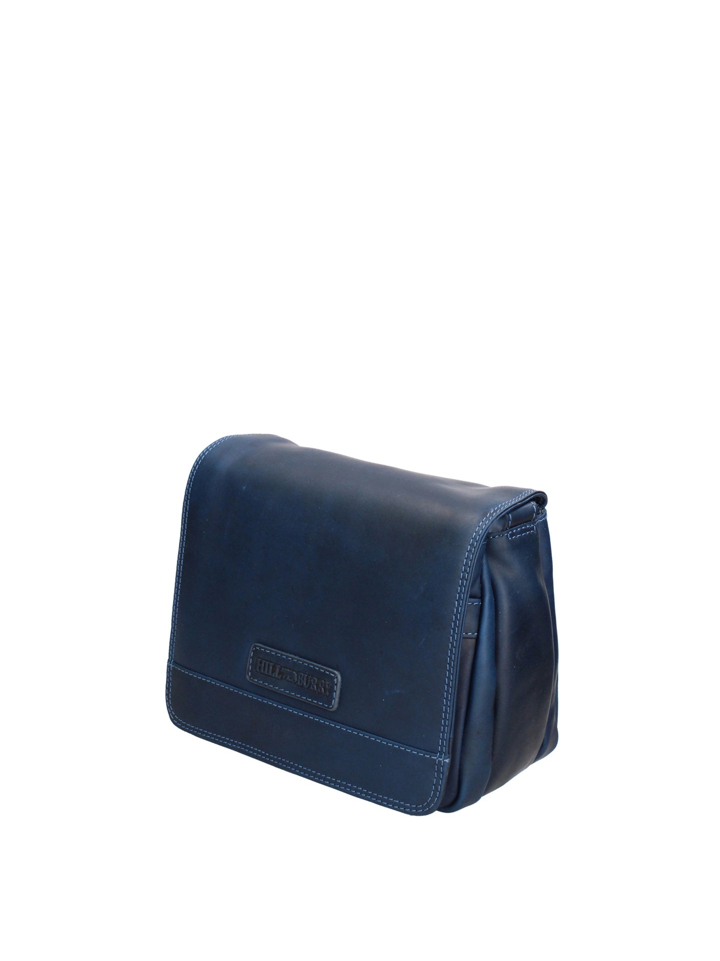 Borsa a Tracolla in Vera Pelle Blu