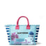 Borsa a Mano in Cotone Multicolore e Fuxia Braccialini