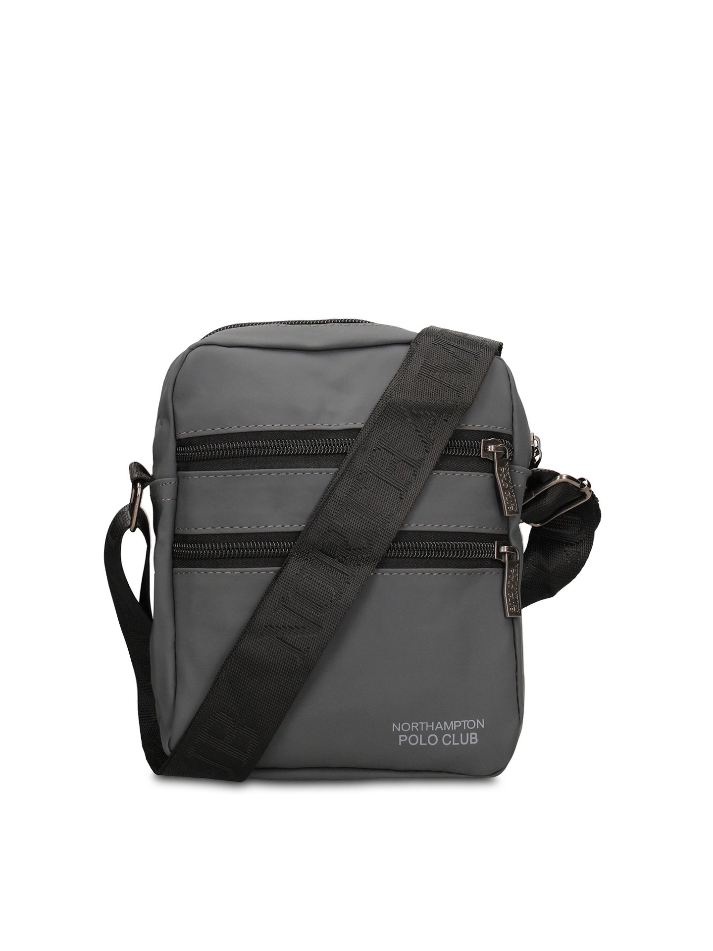 Borsa a Tracolla in 100% Pu Vegan Leather Grigio