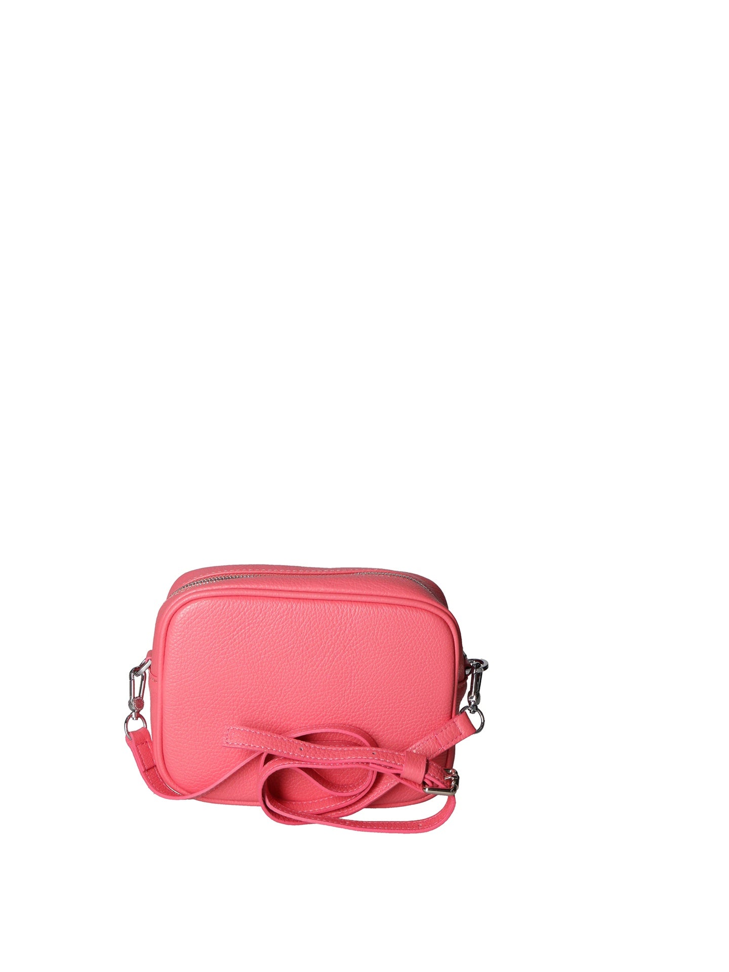 Borsa a Tracolla in Dollaro Leather Fucsia