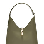 Borsa a Spalla in Pelle Ruga Verde Militare Furla