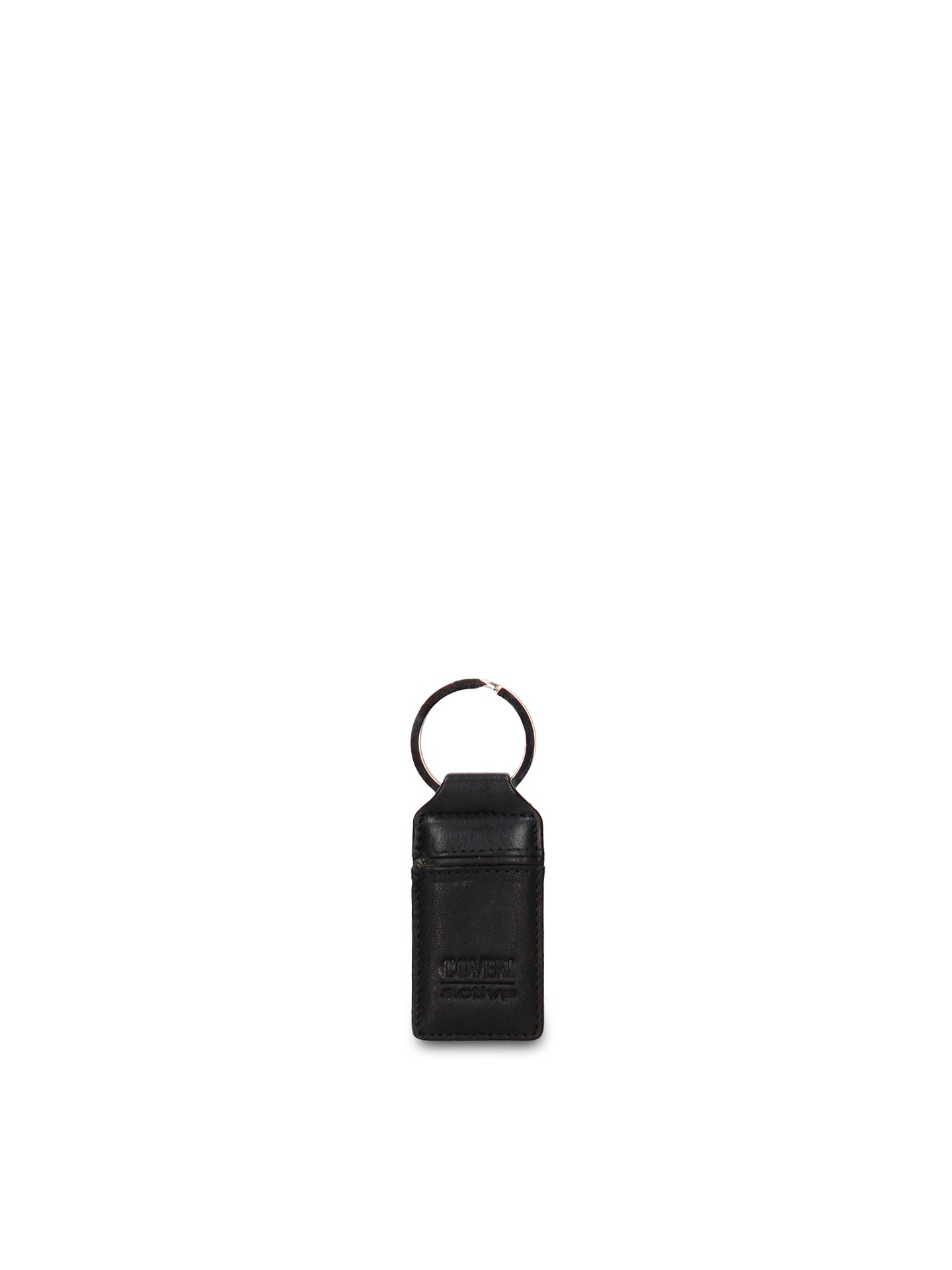 Set Portafoglio e Portachiavi in Vera Pelle Nero