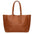 Borsa a Mano in 100% Cow Leather Cuoio Scuro Chiara Ferretti