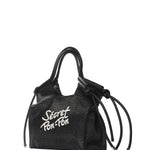 Borsa a Mano in Polyurethane Nero
