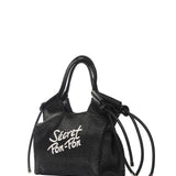 Borsa a Mano in Polyurethane Nero