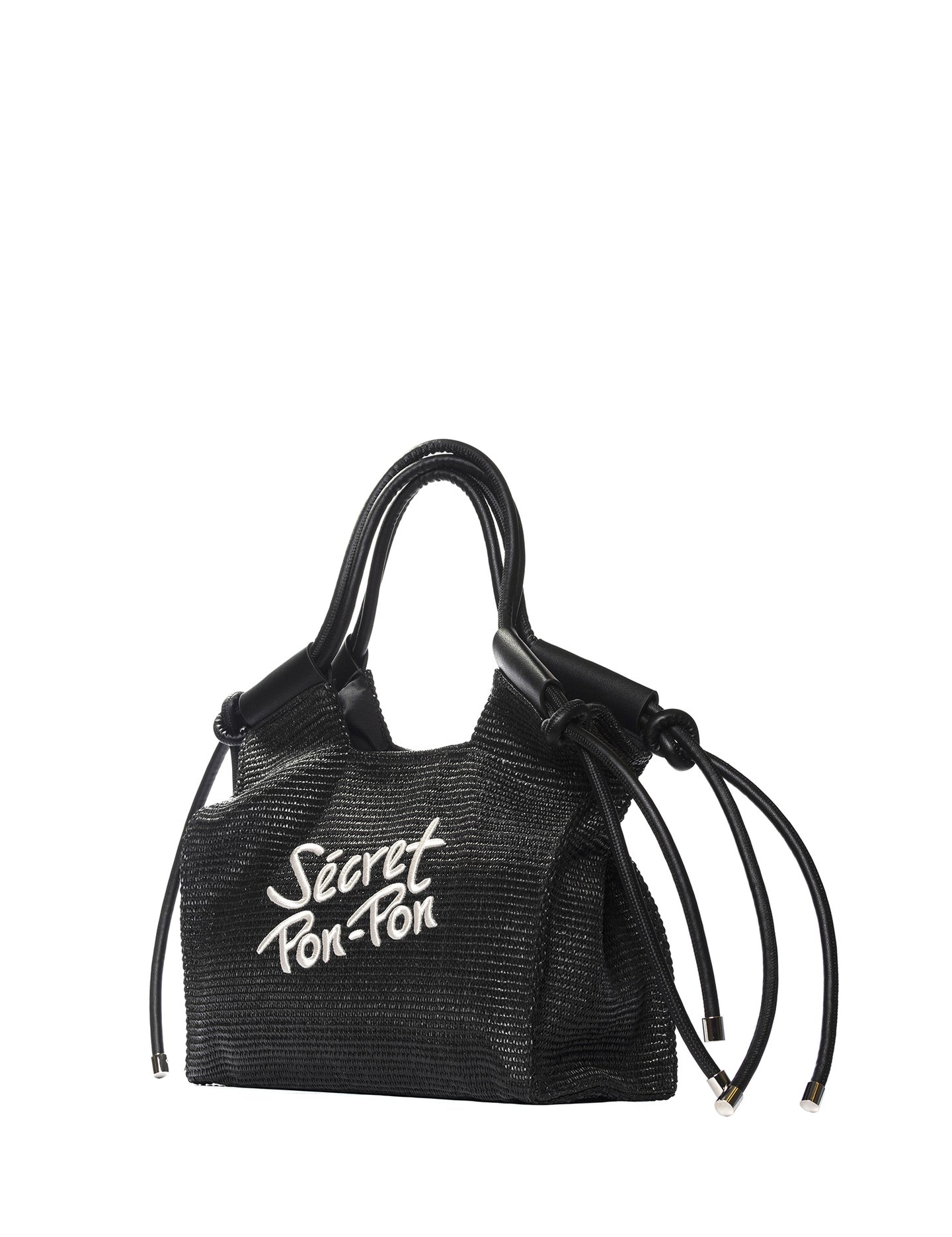 Borsa a Mano in Polyurethane Nero