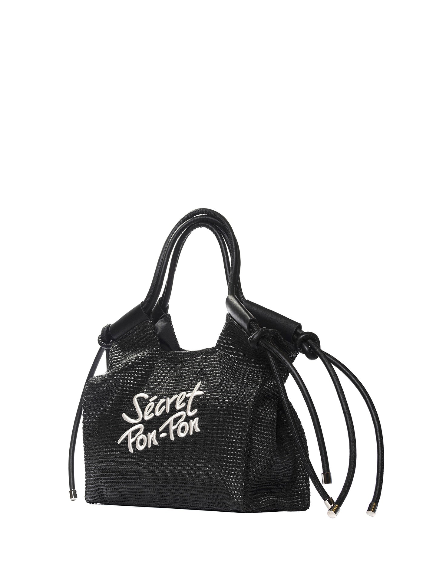 Borsa a Mano in Polyurethane Nero